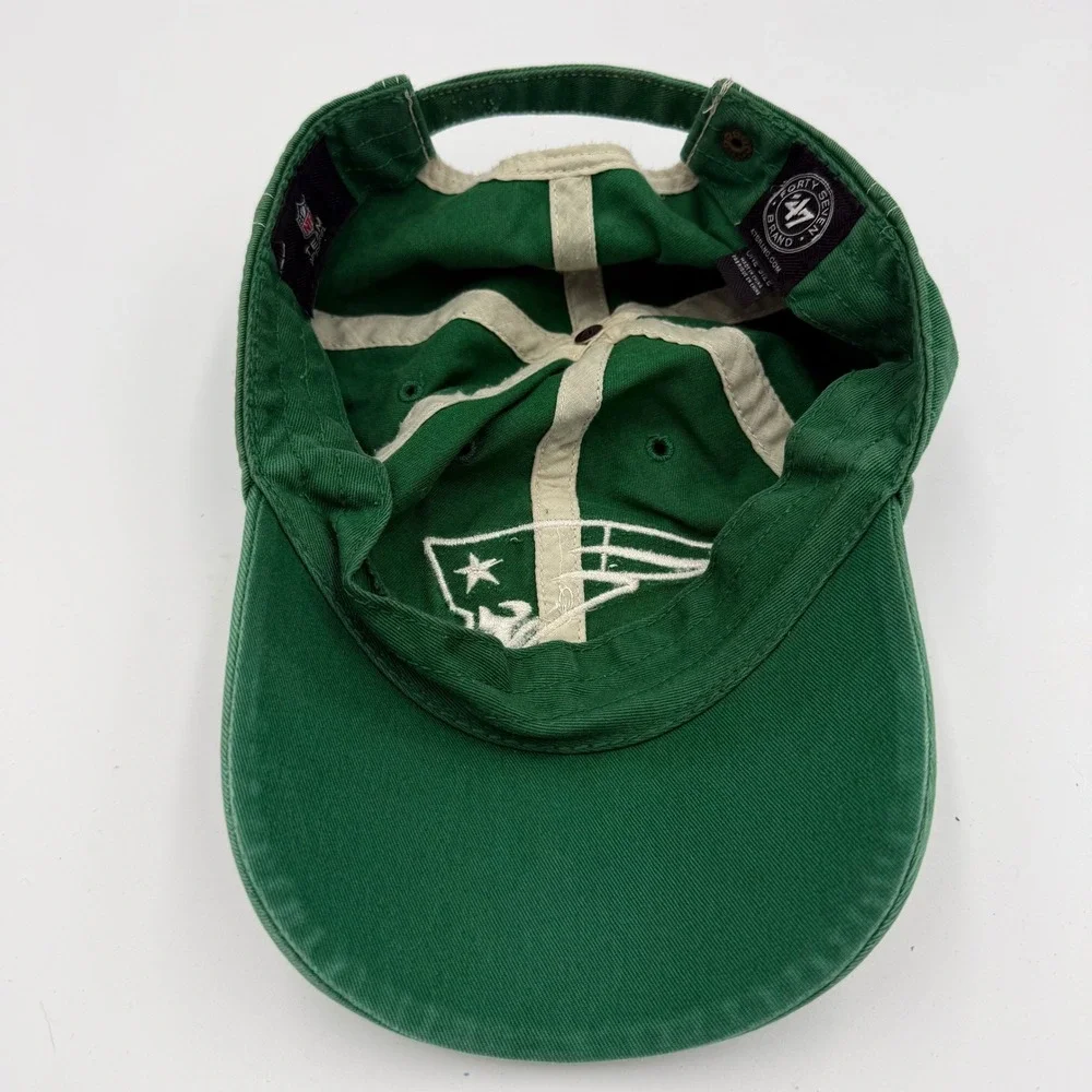 New England Patriots 47 Brand St Patricks Day Hat Green Shamrock NFL Dad Cap